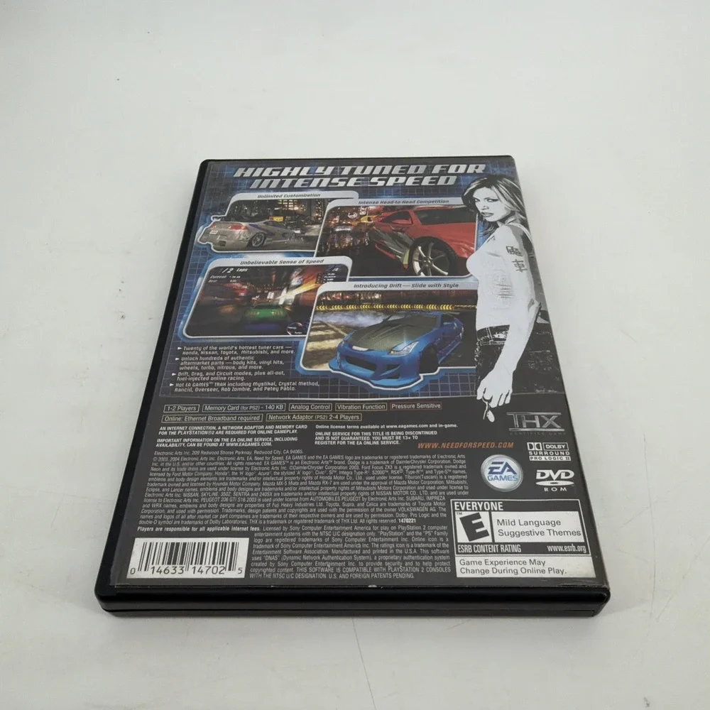 Need for Speed Underground (PS2, PlayStation 2) 2003 CIB with Manual Tested